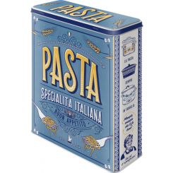 Nostalgic-Art Licensed Tin Box XL Pasta Italian Tradition Blue 8x19x26cm 4L