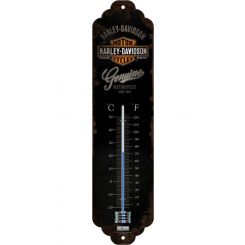 Nostalgic-Art Licensed Product Thermometer Harley Davidson Black 2 x 6.5 x 28 cm