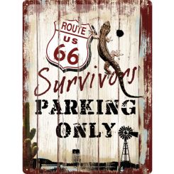 Nostalgic-Art Licensed Product Large Metal Sign Survivor Parking 30x40cm L