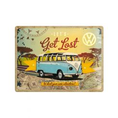 Nostalgic-Art Licensed Product Large Metal Sign Lets Get Lost 30cm W x 40cm L