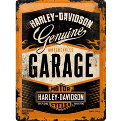 Nostalgic-Art Licensed Product Large Metal Sign Harley Davidson Garage 30x40cm