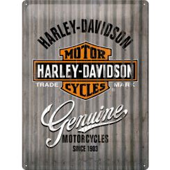Nostalgic-Art Licensed Product Large Metal Sign Harley Metal Wall 30x40cm L