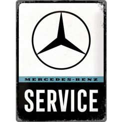 Nostalgic-Art Licensed Product Large Metal Sign Mercedes-Benz Service 30x40cm L