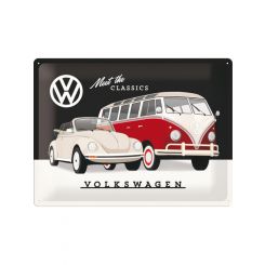Nostalgic-Art Licensed Product Large Metal Sign VW Meet the Classics 30x40cm L