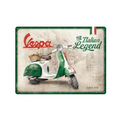 Nostalgic-Art Licensed Product Large Metal Sign Vespa Italian Legend 30x40cm L