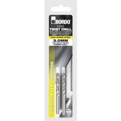 Bordo Industrial Tools Bright HSS Jobber Drill Bits 1mm 2 Pk