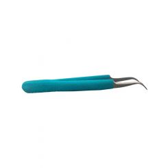 D-Tech Precision Tweezers 115mm Curved Tips Ergo Handle