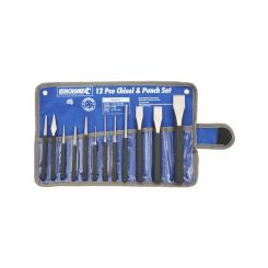 Kincrome Chisel & Punch Set 12pcs Packaged in a Canvas Storage Wallet