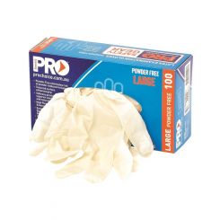 Pro Choice Safety Gear Disposable Latex Powder Free Gloves Large