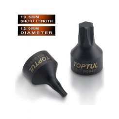 Toptul Stubby Star Torx Bit Socket Black Phosphate 1/4In Dr X T30