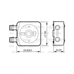 Valeo Oil Cooler Engine Oil