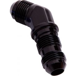 Aeroflow 45 Degree AN Bulkhead -10AN Black