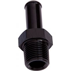 Aeroflow Male NPT to Barb Straight Adapter 3/8" to 5/16" Black