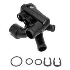 Dorman Engine Coolant Thermostat Housing Assembly Black Rubber