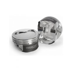 Diamond Dish Top Forged Pistons with Rings 4.075" Bore 4.000" Stroke