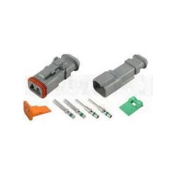 Deutsch Dt Series 2 Way Connector Kit Shrink Boot Adaptor Incl Green