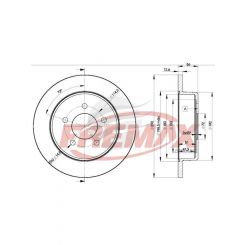 Fremax Brake Rotor Solid Pair