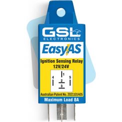 GSL Easyas Ignition Sensing Relay 12/24V 8Amp 5 Pin 80X 30X 30mm