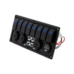 Hulk 4X4 8 Way Switch Panel w/ 50A Plugs Acc Power Sockets & USB