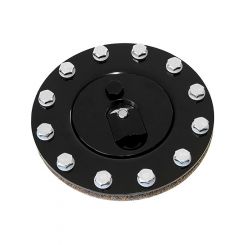 Aeroflow Billet Fuel Cell Cap Assembly For All Fuel Cells Black