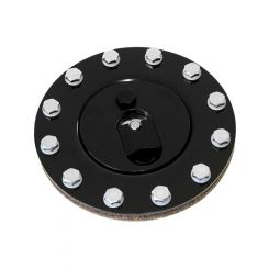 Aeroflow Billet Fuel Cell Cap Assembly For All Fuel Cells Black