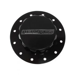 Aeroflow Screw-On Fuel Cell Cap Assembly + Bolts & Gasket Black