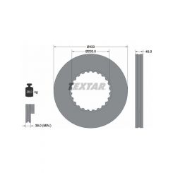 Textar Commercial Disc *Heavy* Careful With Lifting