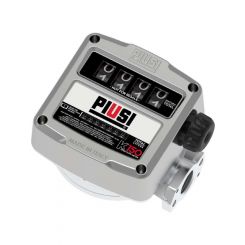 Alemlube 4 Digit Resettable Display Mechanical Diesel Meter 1" Inlet up to 50PSI