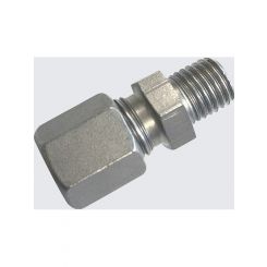Alemlube Straight Connector 6mm Tube X M8 X 1