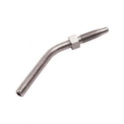 Alemlube 45 Degree Hose End Stud 68mm Long