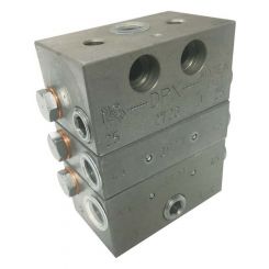 Alemlube Assembled Divider Valves 3 Outlets 3 Section