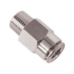 Alemlube High Pressure Push In Connector Fitting 6mm Tube X 1/8" BSP