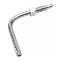 Alemlube El Series 8.3mm Hose End Stud 90 Degree 50mm Long