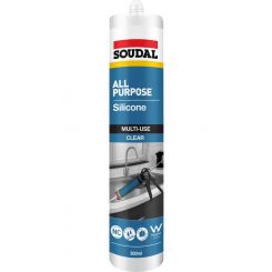 Soudal All Purpose Silicone Sealant Clear 300ml