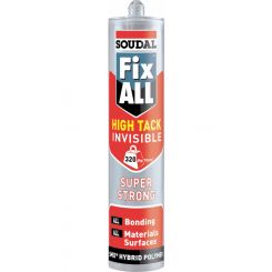 Soudal Fix All High Tack Adhesive Sealant White 290ml
