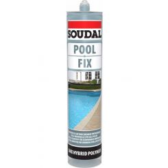Soudal Pool Fix Adhesive Sealant Crystal Clear 290ml