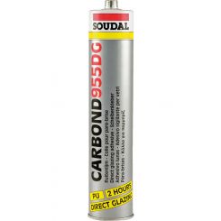 Soudal Carbond 955 DG Windscreen Adhesive Sealant Black 310ml