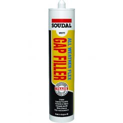 Soudal All Weather Flexible Gap Filler Sealant White 300ml