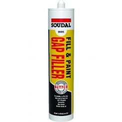 Soudal Fill and Paint Gap Filler Joint Sealant White 300ml