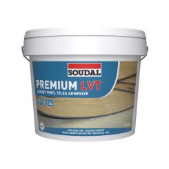 Soudal Luxury Vinyl Tiles (LVT) Premium Floor and Wall Adhesive Brown 13kg