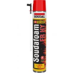 Soudal Soudafoam Fire Retardant PU Foam Hi Yield Hand Pink 750ml