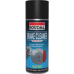 Soudal Fast Drying Brake Cleaner Easy to Apply Transparent 400ml