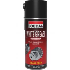 Soudal White Grease Lubricating Spray Transparent 400ml