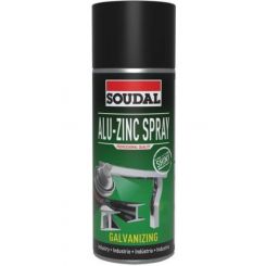 Soudal Alu-Zinc Spray Gloss 98% Acrylic Alu Silver 400ml