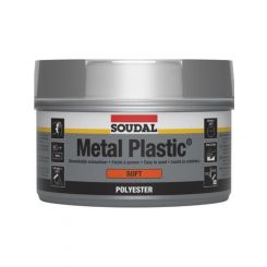 Soudal Metal Plastic Soft Polyester Putty White 1kg