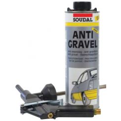 Soudal Durable Antigravel Gun Applied Paintable Grey 1kg