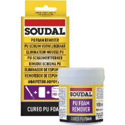 Soudal Polyurethane Expanding Cured PU Foam Remover Clear 100ml