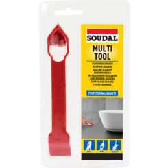 Soudal Silicone Multi-Tool Sealant Scraper Reusable Red