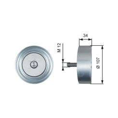 Gates High Durability FleetRunner Idler Pulley