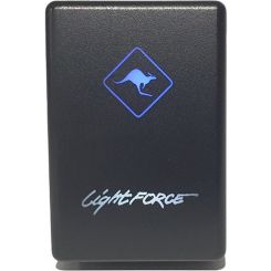 Lightforce Push Button Switch On/Off 12V Logo Blue/White Illumination